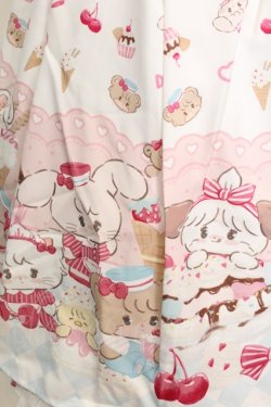 画像3: axes femme kawaii / ダイナーカフェジャンパースカート M シロ O-25-09-04-1029-AX-OP-YM-OS