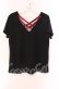 画像1: Qutie Frash / アーム付きクロスインナーTシャツ【アーム欠品】  ブラック×レッド O-25-09-04-062-QU-TO-OW-OS (1)