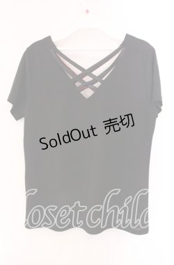 画像3: Qutie Frash / アーム付きクロスインナーTシャツ【アーム欠品】  ブラック×レッド O-25-09-04-062-QU-TO-OW-OS