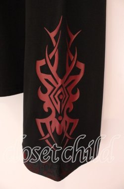 画像2: Qutie Frash / 2020プレミアム-金華-インナーTシャツ  ブラック×レッド O-25-09-04-063-QU-TO-OW-OS