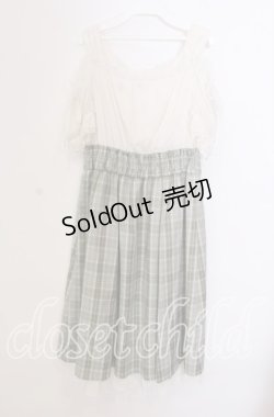 画像3: axes femme / 2Wayドッキングワンピース F アイボリー×グリーン O-25-09-04-074-AX-OP-OW-OS