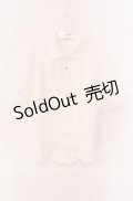 axes femme POETIQUE / フリルスリーブ半袖ブラウス  シロ O-25-09-04-075-AX-BL-IG-OS