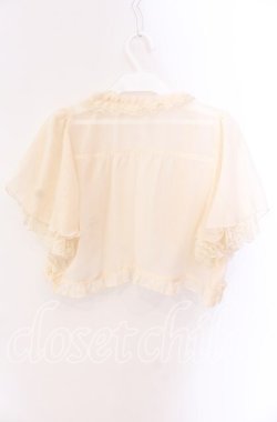 画像3: axes femme / シフォンボレロ  アイボリー O-25-09-04-076-AX-TO-IG-OS