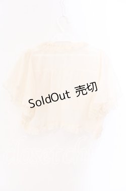 画像3: axes femme / シフォンボレロ  アイボリー O-25-09-04-076-AX-TO-IG-OS