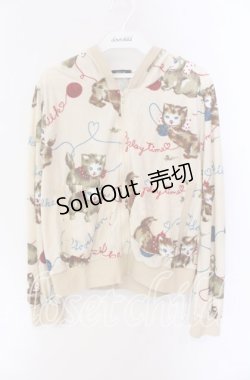 画像1: MILK / petti kittenパーカー  アイボリー O-25-09-04-077-ML-TO-IG-OS