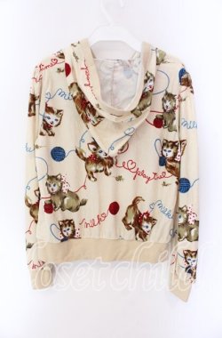 画像2: MILK / petti kittenパーカー  アイボリー O-25-09-04-077-ML-TO-IG-OS