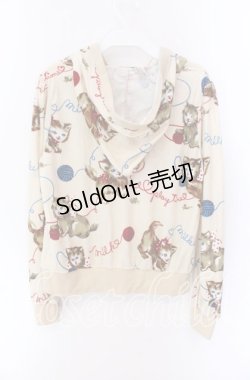 画像2: MILK / petti kittenパーカー  アイボリー O-25-09-04-077-ML-TO-IG-OS