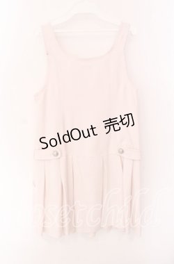 画像3: MILK / ハートボタンサロペットジャンパースカート  ピンク O-25-09-04-078-ML-OP-IG-OS