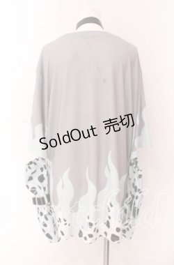 画像3: ACDC RAG / わんわん チョーカーTシャツ＆アームカバー  ブルーｘグレー O-25-09-04-080-PU-TS-YM-OS
