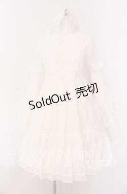 画像1: BABY,THE STARS SHINE BRIGHT / はわせドールワンピース&ヘッドドレスセット  シロ O-25-09-04-007-BA-OP-IG-OS