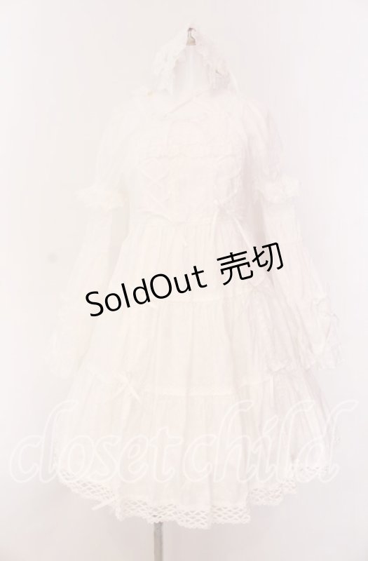 画像1: BABY,THE STARS SHINE BRIGHT / はわせドールワンピース&ヘッドドレスセット  シロ O-25-09-04-007-BA-OP-IG-OS (1)