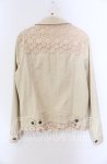 画像3: 【SALE】INGEBORG / レース配色ジャケット 11 ベージュ O-25-09-04-086-LO-JA-IG-ZT014 (3)