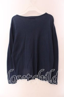 画像2: PINK HOUSE / スナップボタンカットカーディガン  ブルー O-25-09-04-087-LO-TO-IG-OS