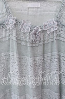 画像2: INGEBORG / フラワーモチーフ付き総レースチュニック 11 ミント O-25-09-04-088-LO-OP-IG-OS