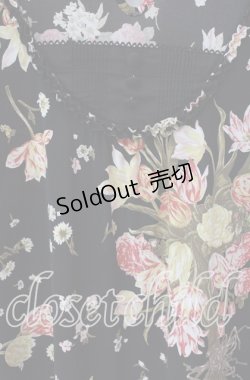 画像2: INGEBORG / ブーケ柄チュニック 4（11号） クロ O-25-09-04-089-LO-OP-IG-OS