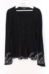 INGEBORG / レース配色カーディガン 11 クロ O-25-09-04-097-LO-TO-IG-ZT011