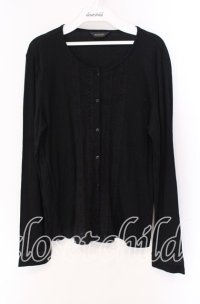 INGEBORG / レース配色カーディガン 11 クロ O-25-09-04-097-LO-TO-IG-ZT011