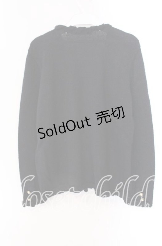 画像3: 【SALE】INGEBORG / ジャケット風ニットボレロ  クロ O-25-09-04-099-LO-TO-IG-ZT011 (3)