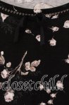 画像2: INGEBORG / ローズプリント7部袖カットソー 11 クロ O-25-09-04-104-LO-TO-IG-ZI (2)