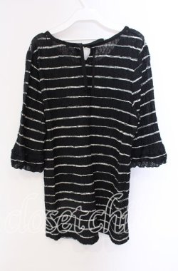 画像3: INGEBORG / ボーダーワッシャーカットソー 11 クロ×シロ O-25-09-04-107-LO-TO-IG-OS