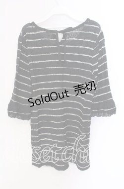 画像3: INGEBORG / ボーダーワッシャーカットソー 11 クロ×シロ O-25-09-04-107-LO-TO-IG-OS