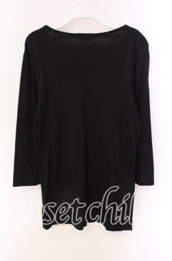 画像3: INGEBORG / フラワーリボンプリントロングカットソー 11 クロ O-25-09-04-109-LO-TO-IG-OS