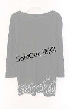 画像3: INGEBORG / フラワーリボンプリントロングカットソー 11 クロ O-25-09-04-109-LO-TO-IG-ZT011