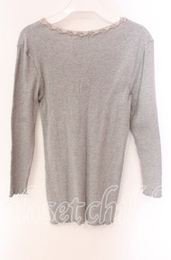 画像3: INGEBORG / 胸元ローズレーストップス 11 グレー O-25-09-04-110-LO-TO-IG-OS