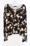 INGEBORG / いぬばらプリントカットソー 11 クロ O-25-09-04-111-LO-TO-IG-OS