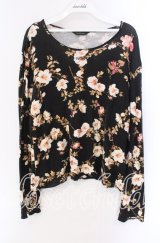 INGEBORG / いぬばらプリントカットソー 11 クロ O-25-09-04-111-LO-TO-IG-ZT011