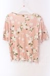 画像3: 【SALE】INGEBORG / フラワープリンＴシャツ 11 ピンク O-25-09-04-114-LO-TS-IG-ZT091 (3)