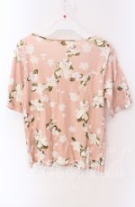 画像3: 【SALE】INGEBORG / フラワープリンＴシャツ 11 ピンク O-25-09-04-114-LO-TS-IG-ZT091 (3)