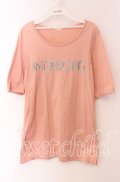 INGEBORG / ラメブレードロゴカットソー  ピンク O-25-09-04-117-LO-TO-IG-OS