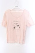 INGEBORG / カメリアプリントＴシャツ 13 ピンク O-25-09-04-119-LO-TS-IG-OS