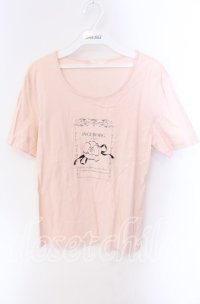 INGEBORG / カメリアプリントＴシャツ 13 ピンク O-25-09-04-119-LO-TS-IG-ZT090