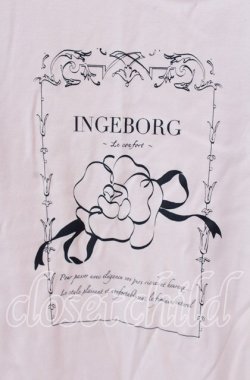 画像2: INGEBORG / カメリアプリントＴシャツ 13 ピンク O-25-09-04-119-LO-TS-IG-OS