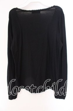 画像3: INGEBORG / フリル配色カットソー 11 クロ O-25-09-04-122-LO-TO-IG-OS