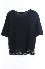 画像3: 【SALE】INGEBORG / カメリアプリントTシャツ 13 クロ O-25-09-04-123-LO-TS-IG-ZT081 (3)
