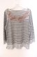 画像1: INGEBORG / ニット配色ボーダーカットソー 4（11号） グレー O-25-09-04-124-LO-TO-IG-OS (1)