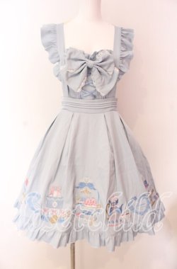 画像1: Amavel / Princess Afternoon tea Party ジャンパースカート F ブルー O-25-09-04-012-CA-OP-YM-OS