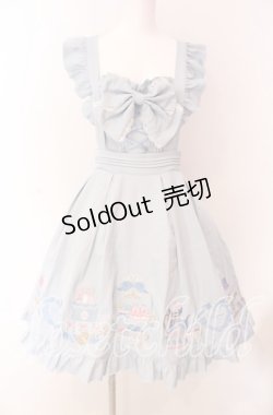 画像1: Amavel / Princess Afternoon tea Party ジャンパースカート F ブルー O-25-09-04-012-CA-OP-YM-OS