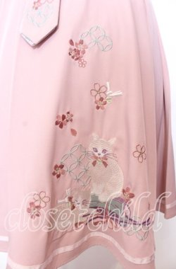 画像2: Amavel / 鈴猫みくじの縁結スカート F ピンク O-25-09-04-013-CA-SK-YM-OS
