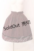 Victorian maiden / レジメンタルストライプスカート  ワイン O-25-09-04-014-CL-SK-IG-OS