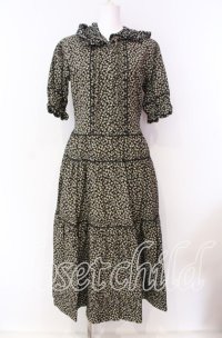 PINK HOUSE / 小花柄フードワンピース  クロ O-25-09-04-016-LO-OP-IG-ZT078