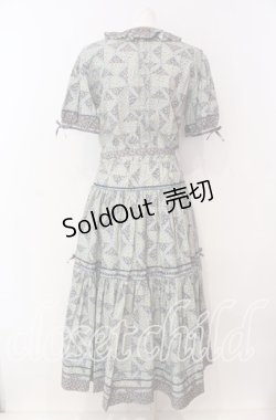 画像4: PINK HOUSE / チロリアン&波テープワンピース  ブルー系 O-25-09-04-017-LO-OP-IG-OS