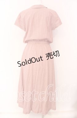 画像4: INGEBORG / チェック柄ロングワンピース  アカギンガム O-25-09-04-018-LO-OP-IG-OS