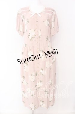 画像1: PINK HOUSE / ドットローズタックワンピース  ピンク O-25-09-04-019-LO-OP-IG-OS