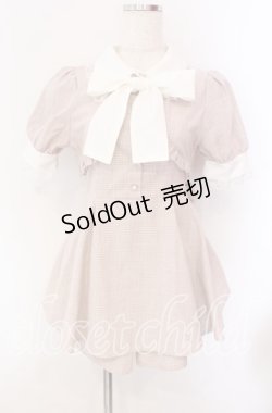 画像1: NOEMIE / チェックセットアップ  ピンク O-25-09-06-001-LO-OP-OW-OS
