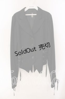 画像1: BPN / レースアップテーラジャケット L ブラック O-25-09-06-035-GO-JA-OW-OS