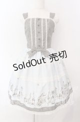 Innocent World / アンティークパフュームボトルジャンパースカート  サックス O-25-09-06-004-IW-OP-IG-OS